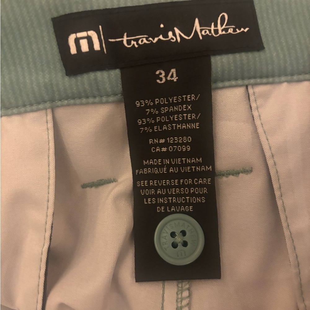 Travis Mathew Wanderlust Golf Pants in Balsam Green Size: 34 - Picture 4 of 7